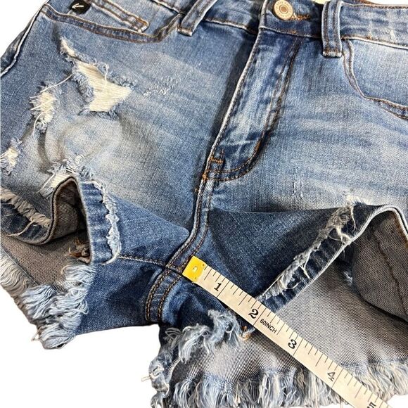 Kancan Jean shorts distressed frayed denim size W3 / 25 - Picture 11 of 11
